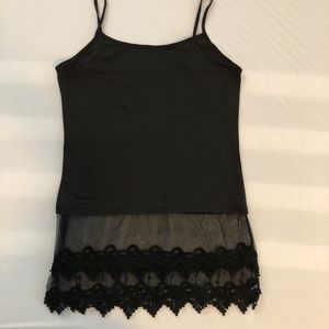 Lace Trimmed Camisole Top Extender